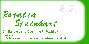 rozalia steinhart business card