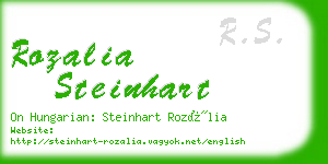 rozalia steinhart business card